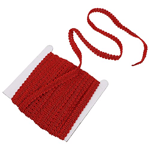 Healifty Braid Lace Trim Centipede Lace Ribbon Decorated Gimp Trim Woven Gimp Braid Trim For Costume Diy Crafts Sewing Jewelry Making Red #TOP2