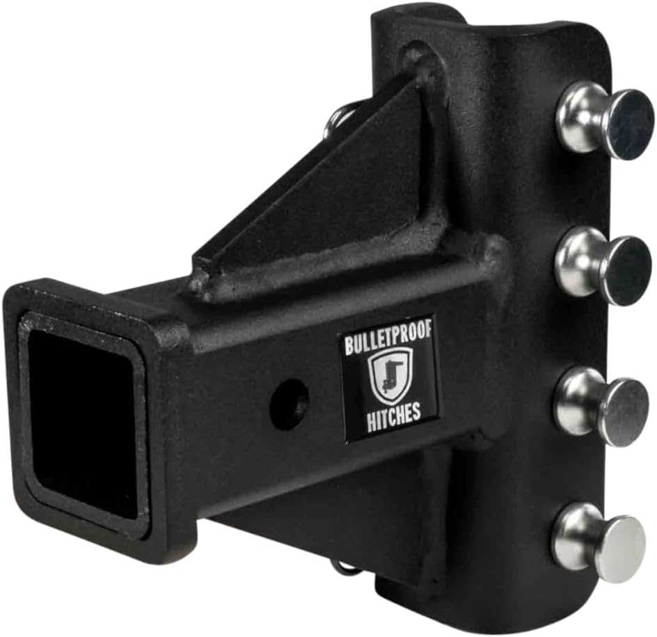 BulletProof Hitches - 2" Receiver Attachment - Rated up to 10,000 lbs - Hitch Receiver Attachments for 2" Trailer Hitch - Trailer Hitch Receivers - Bulletproof Hitch Accessories