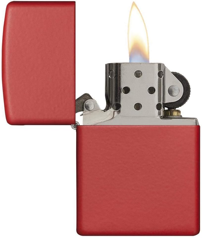 Zippo Red Matte Lighter - 233