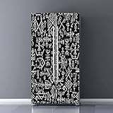 BSPWIRFNZPL Self Adhesive Vinyl Refrigerator Wrap Set Futhark Norse islandic and Viking Symbol Seaml