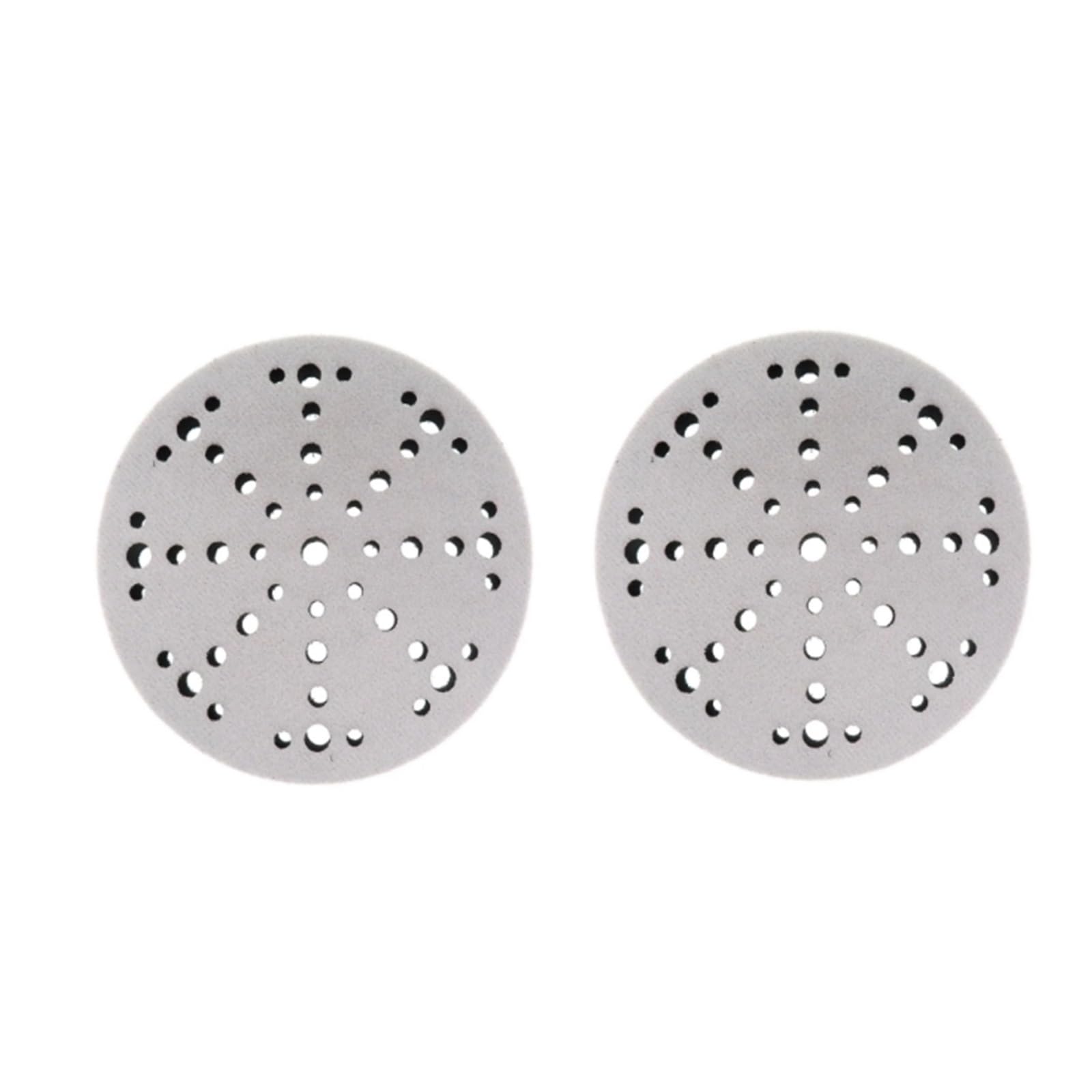 Rueda de pulido para amoladora de banco, 2 almohadillas de interfaz suave 6 pulgadas (150 mm) con 48 orificios, esponja pulidora for lijado automóviles, motocicletas, herramientas abrasivas y madera