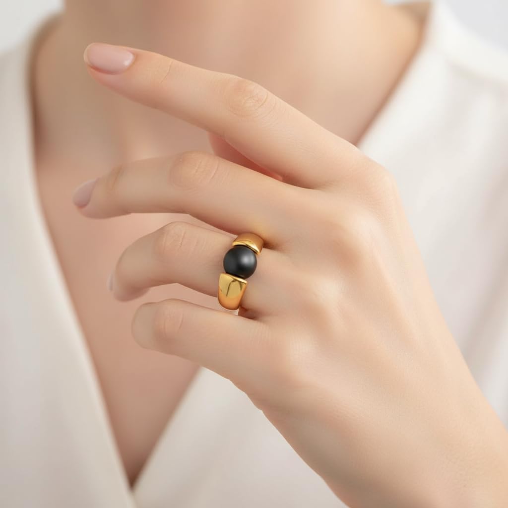 Stainless Steel Fashion Moonstone Rings For Womens Handmade Victorian Rings Gem Ring Party Wedding Gift For Women - Image 3