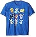 Pokemon Men's Eevee Evolution Short Sleeve T-Shirt, Royal Heather, X-Large