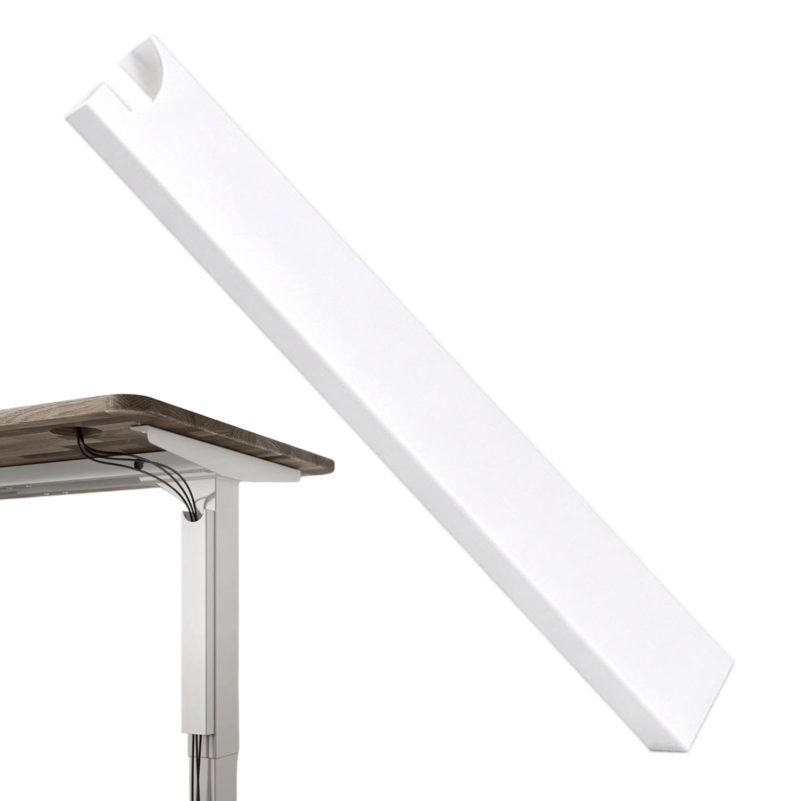 Goulotte cache-câbles en aluminium pour organiser le coin bureau et salon