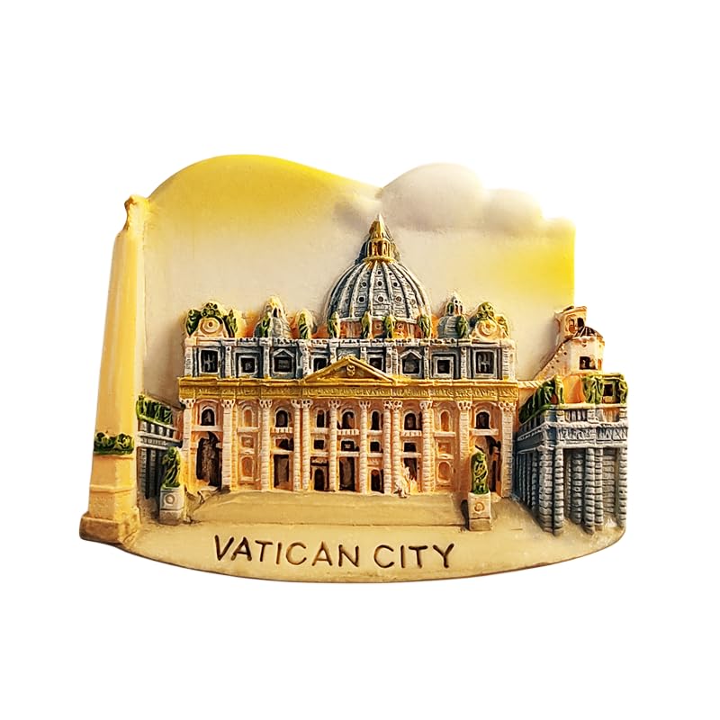 Imán decorativo de resina Italia Vaticano Roma turístico miniatura 5