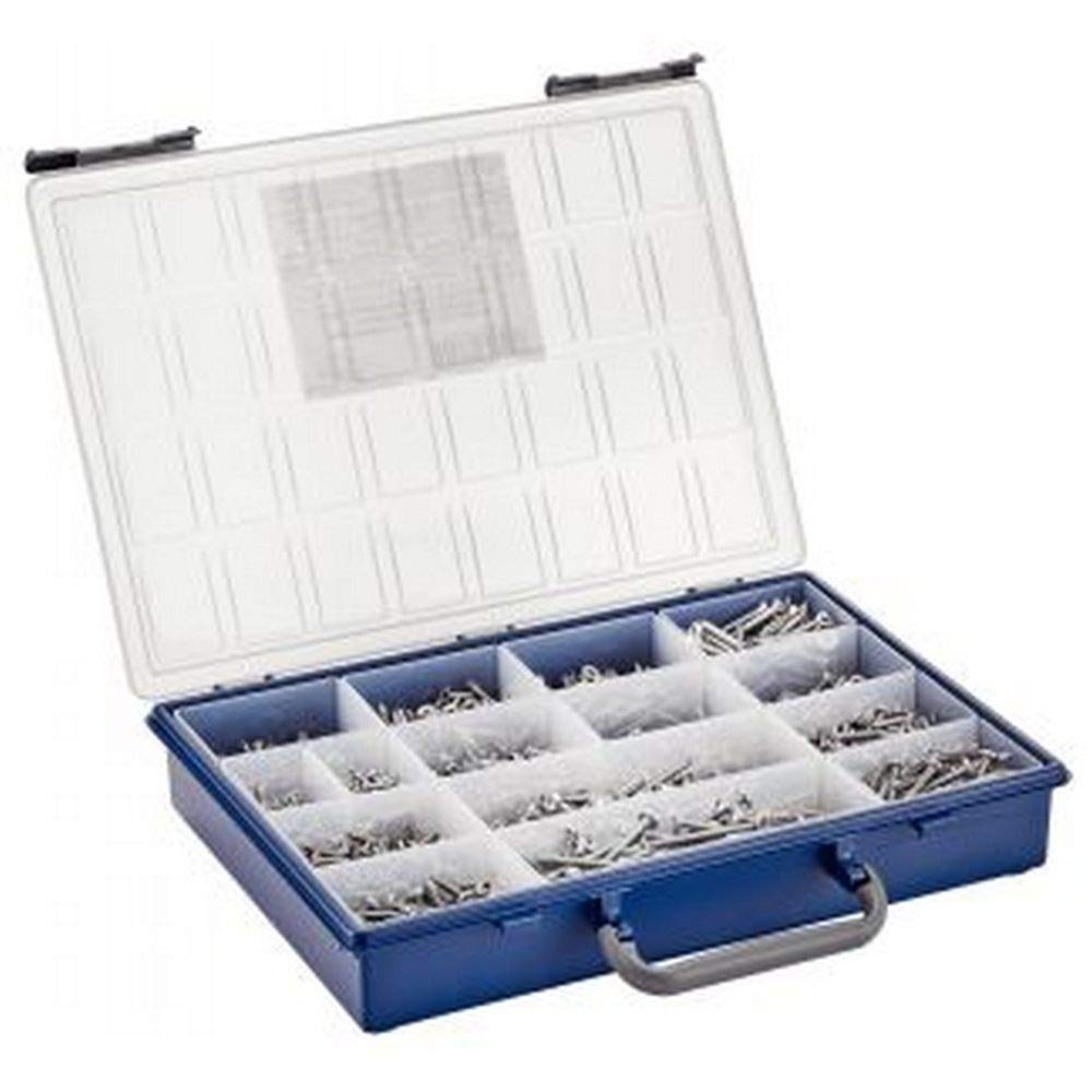 1 surtido de tornillos roscachapas tornillos de chapa Pozidrive + broca de acero inoxidable A2
