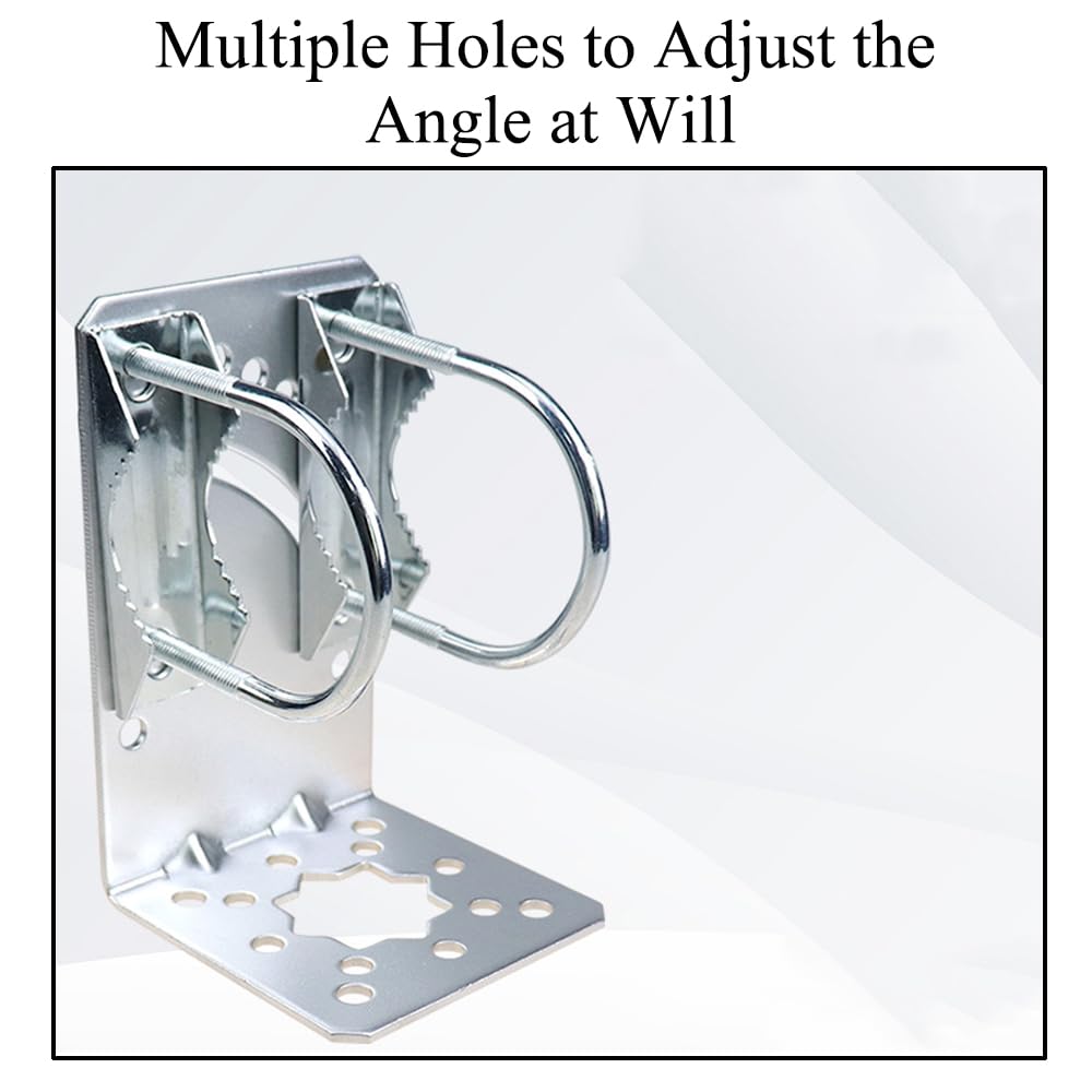 Lot de 3 supports de montage pour mât d'antenne, pont WiFi sans fil, support de montage mural extérieur pour toit, accessoires de matériel, kits de montage de poteau d'antenne