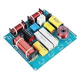 Ouitble 3-Wege Frequenzweiche Lautsprecher Frequenzteiler Crossover Filter Audio Frequenzteiler Divider 300W für DIY KTV Bühnenlautsprecher