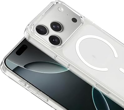 Apple iPhone 17 Pro Max İçin Kamera Korumalı Manyetik Şarj Özellikli Şeffaf Demy Sert PC Kapak