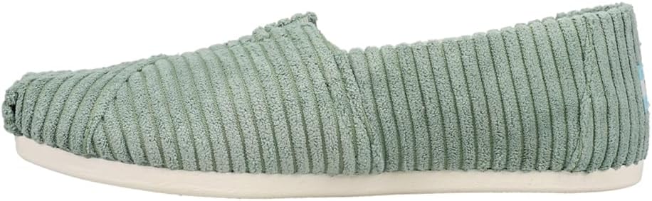 TOMS Women's Alpargata Recycled Cotton Canvas” Loafer Flat, Dark Ivy, 9.5