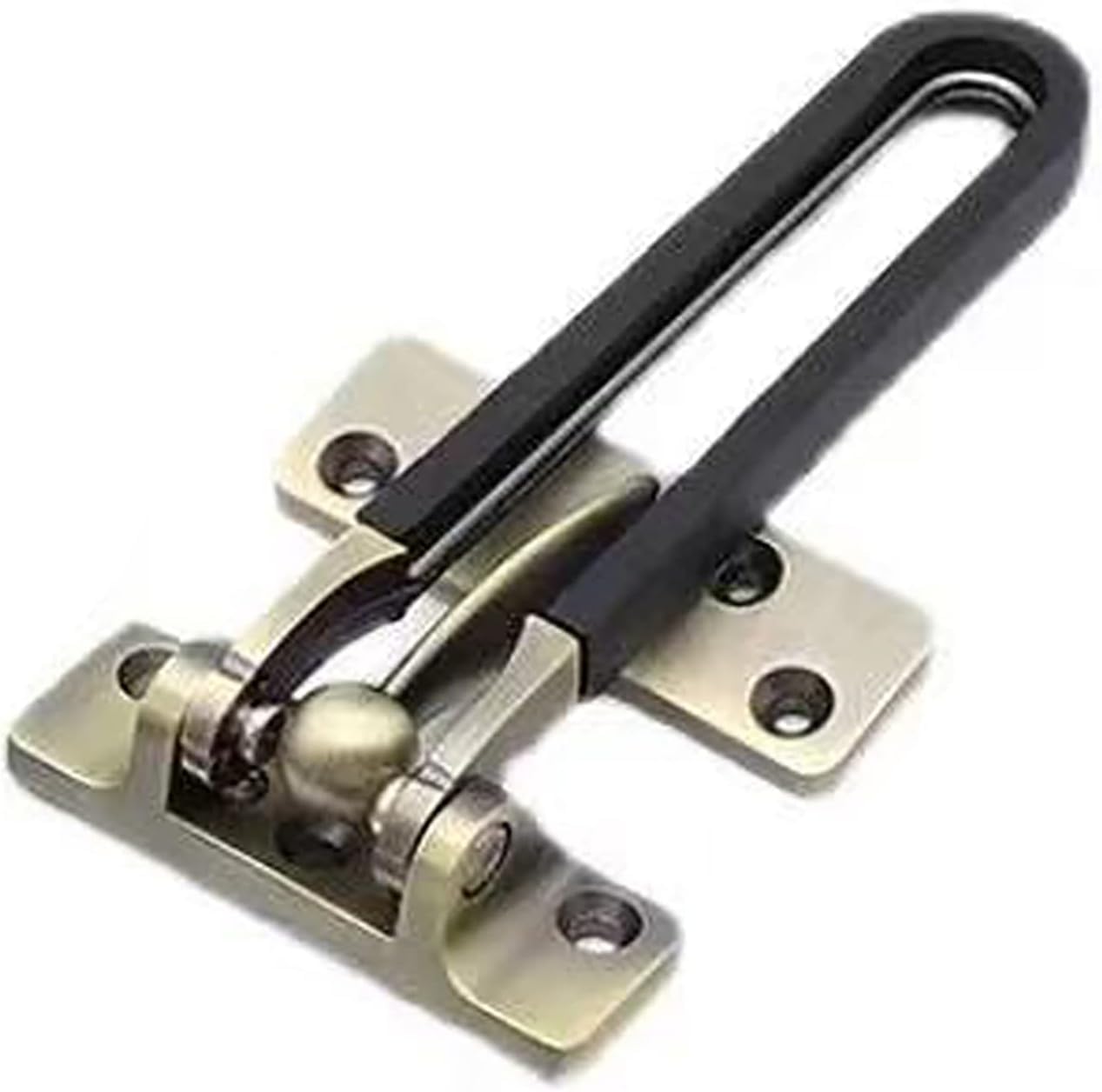 Door Latch， Invisible Door Security Chain Lock Latch Zinc Alloy Multicolor for Hotels Apartments Homes(Green Patina)