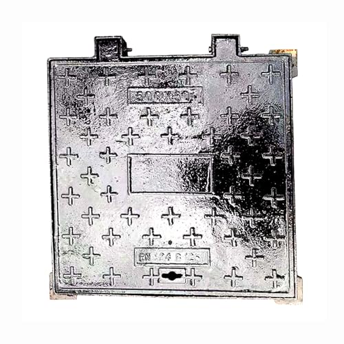 Tapa de aguas residuales metálica de 45x75 cm para reparar entradas hundidas 2