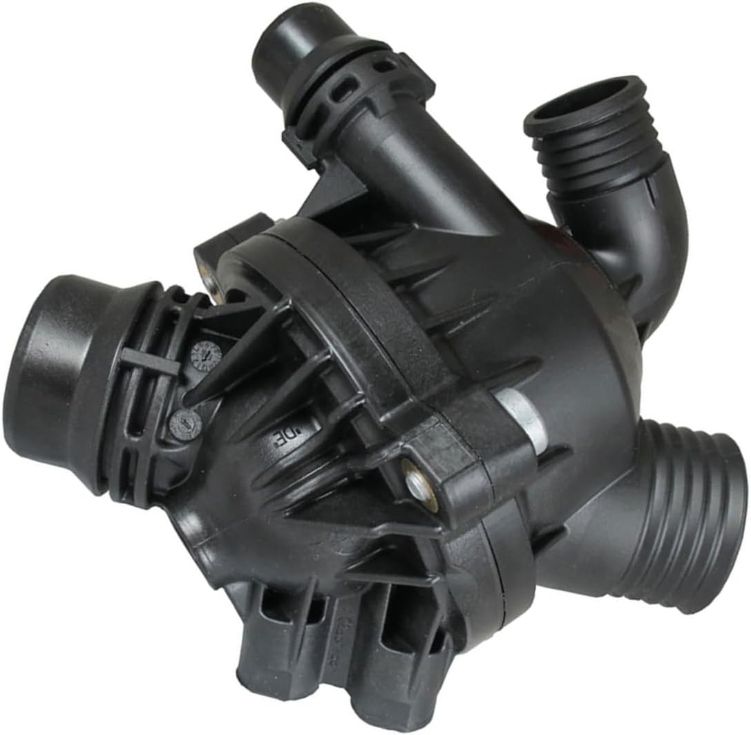 Engine Coolant Thermostat/Water Outlet Assembly Replacement 11537550172 for BMW X5,X6 2007 2008 2009 2010 1Piece