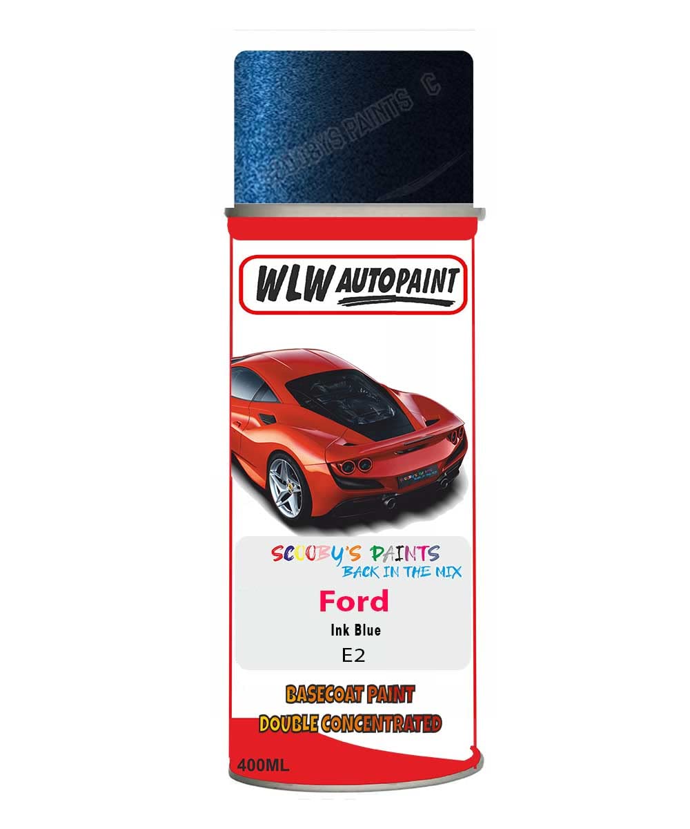 Basecoat Aerosol Spray Paint For Ford Transit Ink Blue 2002-2015 Code E2