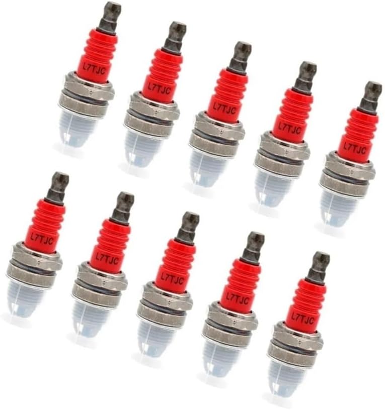 10 Pieces L7TJC Spark Plug Fit For Chainsaw And Brush Cutter