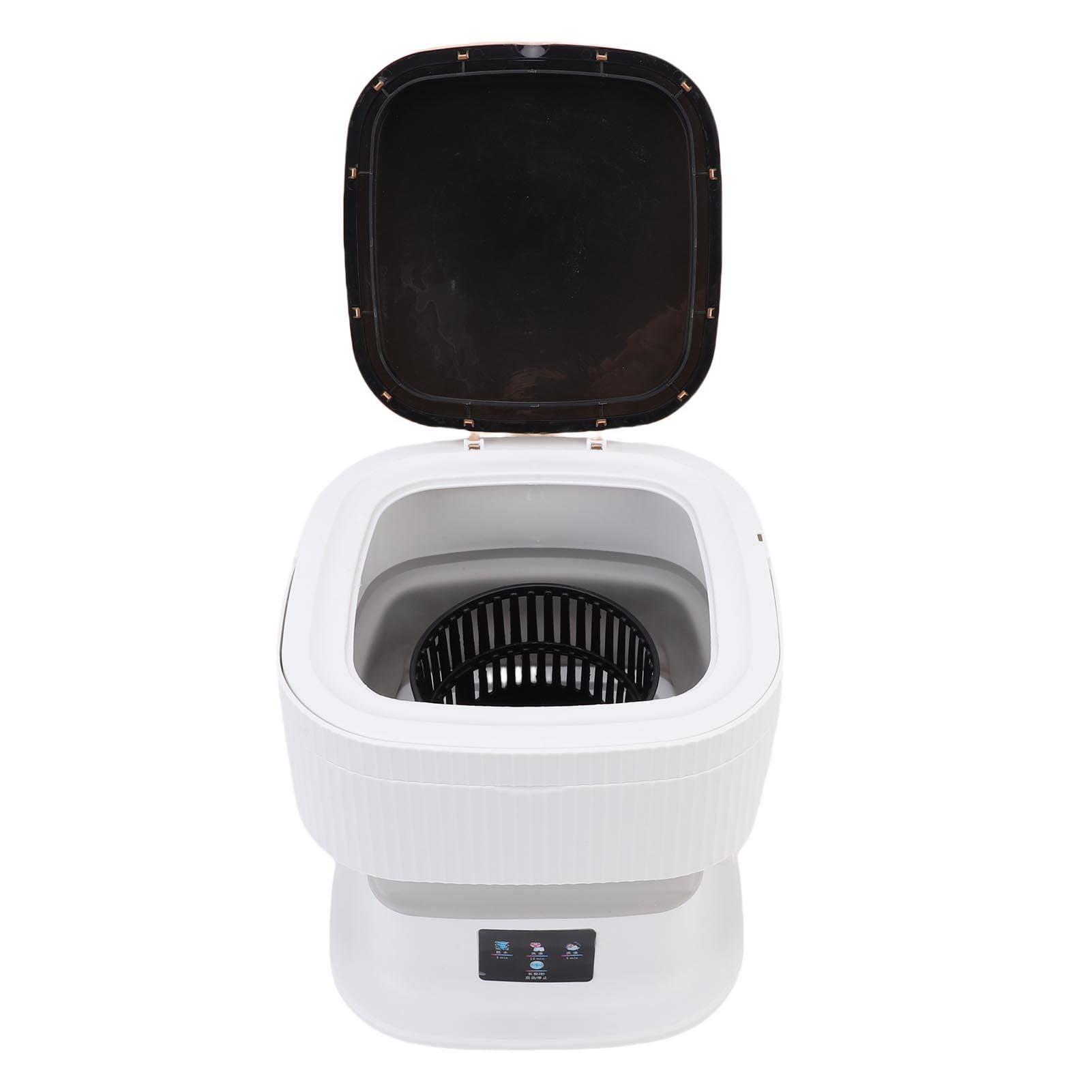 Mini Lavadora Portátil, Máquina de Lavandería de 11.5l con Secado Suave y Drenaje Automático para Casas (Enchufe de la UE)
