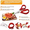 Kitchen Seafood Scissor for Crab Legs, 6 Pack Crab Leg Scissors Lobster Shell Cracker, Lobster Shrimp Crayfish Crawfish Fish Scissors, Seafood Crabs Crackers and Tools