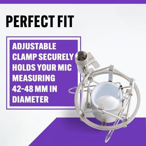 Suspension micro OnStagedStands MY410CG anti-vibration et chromée - 4