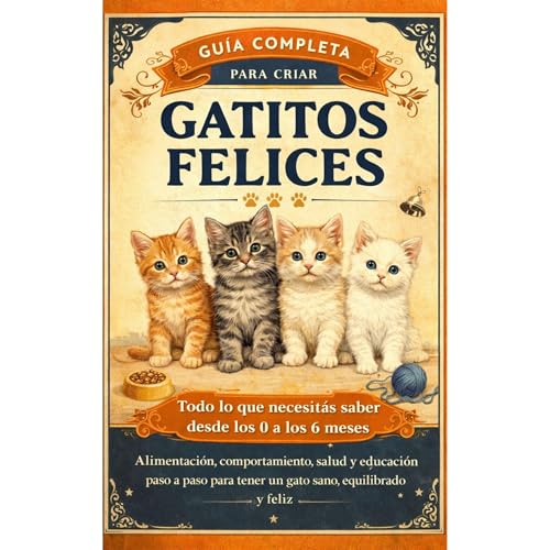 Gu&iacute;a completa para criar Gatitos Audiolibro Por Susi Manfrino arte de portada