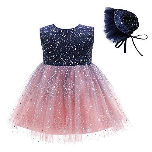 Xangirl Baby Girls Tulle Dress Princess Flower Lace Pageant Party Wedding Tutu Dress Gown for Toddler 2-5 Months