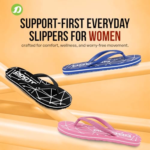 Image of DOCTOR EXTRA SOFT Women's Orthopedic and Diabetic Comfort Ortho Care, Bathroom Rubber Flip-Flops and House Slipper [OR-D-02]