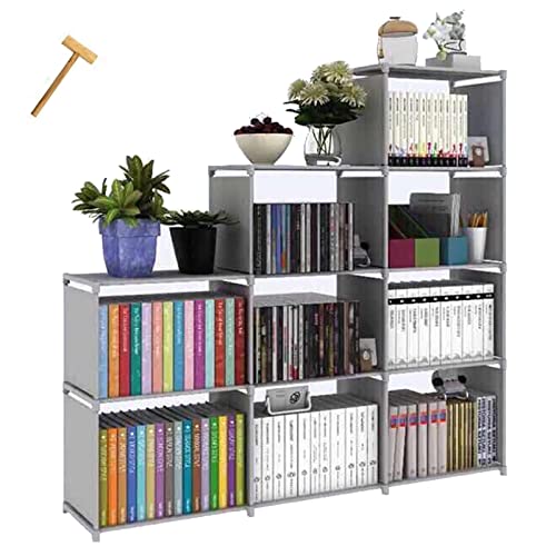 Buy HOSTARME Bookshelf Kids 9 Cube Book Shelf Organizer Bookcase DIY