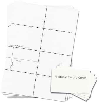 専用ページ25枚 Amazon | OfficeGear A7カード 8アップ [25枚 200枚パック] 穴