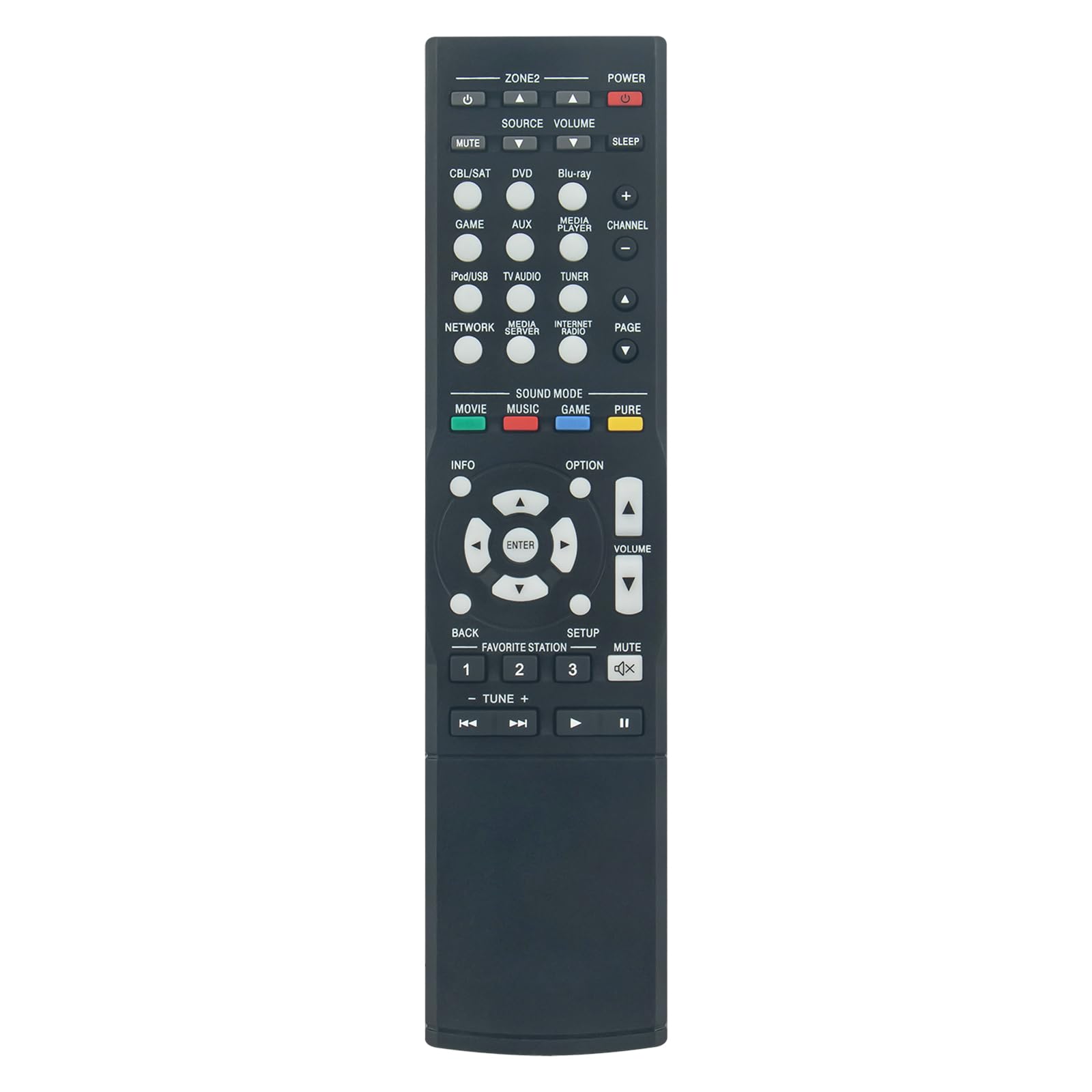 RC-1182 Replaced Remote Control fit for DENON Audio Video AV Receiver AVR-X1000CI AVRX1000CI AVR-X1000 AVRX1000