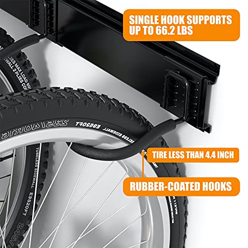 Torack Bike Storage Rack, 6 Bike Rack Wall Mount Home And Garage Organizer, Vertical Bicycles Hanger Hooks For Indoor Space Saving #TOP3