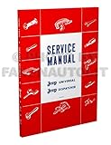  1946-1965 Jeep CJ 2A, CJ 3A 3B, CJ 5 5A 6 Repair Shop Manual Reprint