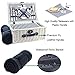 Picnic Basket Willow for 4 Persons, Large Wicker Hamper Set with Big Insulated Cooler Compartment, Fleece Blanket with Waterproof Backing and Cutlery Service Kit- Fashionable White Washed Color