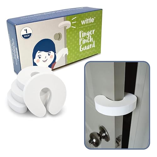 Wittle Door Pinch Guard - 4pk. Baby Proofing Doors Made