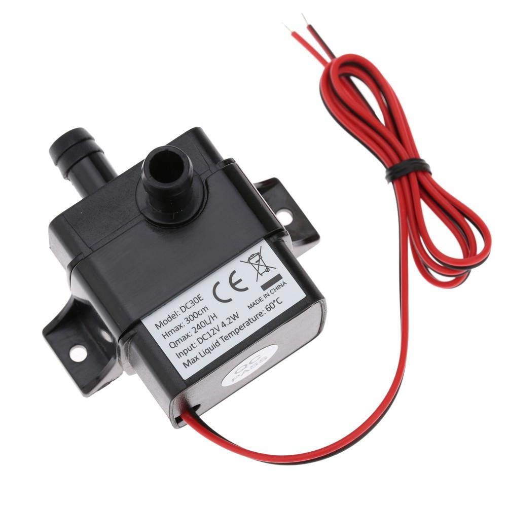 Pompe à Eau Submersible TOTMOX 12V 4.2W - 240L/H - Ultra-silencieuse Pour Fontaine, Aquarium, Hydroponie