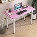 Produktbild DM&FC Schwere Falten Kommerzielle Tabelle,Trainingstisch,Home-Office-Schreibtisch Einfacher Laptop-Schreibtisch,Klapper-Laptop-Tisch-Rosa 80x60x75cm/31x24x30inch