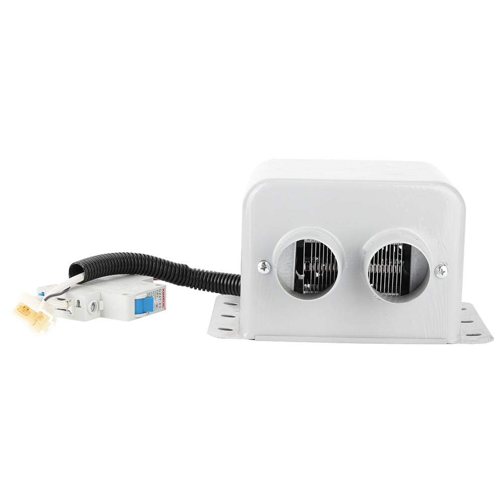 CHICIRIS riscaldatore Auto 24v Parabrezza Sbrinatore in Vetro Mist Elimina 2 Prese d'Aria Bianco 600-800w per Camion per Auto