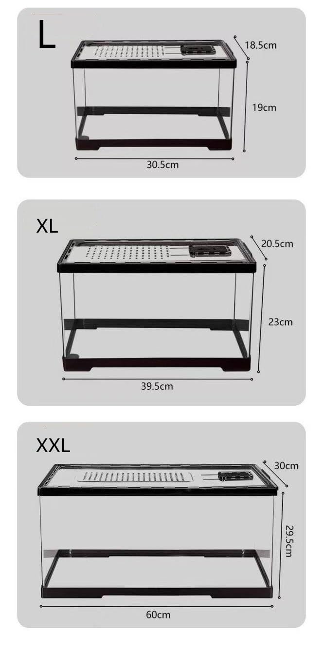Amazon | 大型60cmレオパ ケージ 爬虫類 ケース ヒョウモン