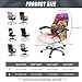Fiqyvagox Pug Splash Pink White All-in-One Seat Covers for Office Chairs Non-Slip Elastic Soft Boss Chair Covers Easy to Install Dustproof Desk Rotating Chair Covers, L