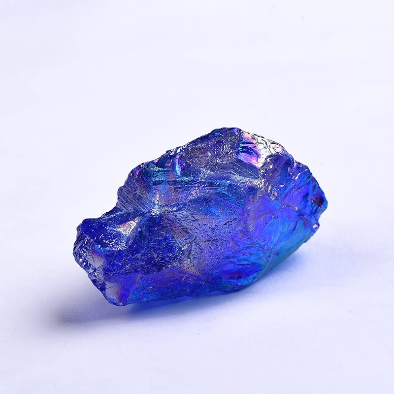 Amazon.com: 天然彩色水晶原石天然水晶礦石標本石英珠寶禮物1 件,隨機