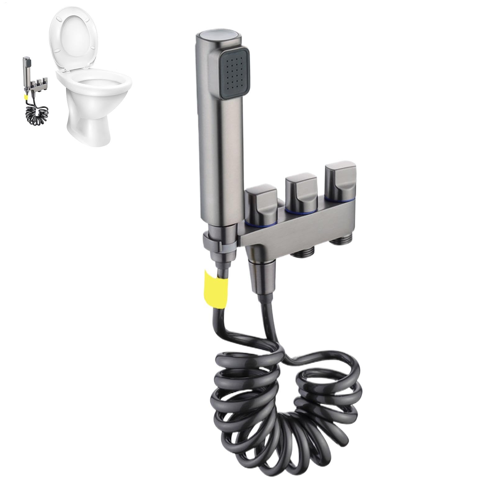 Rociador De Bidé Para Inodoro Manguera Multifuncional Y Extensible | Pulverizador De Bidé Manual Para El Inodoro Higiene Personal, Accesorios De Baño, Herramienta Para La Limpieza Del Hogar