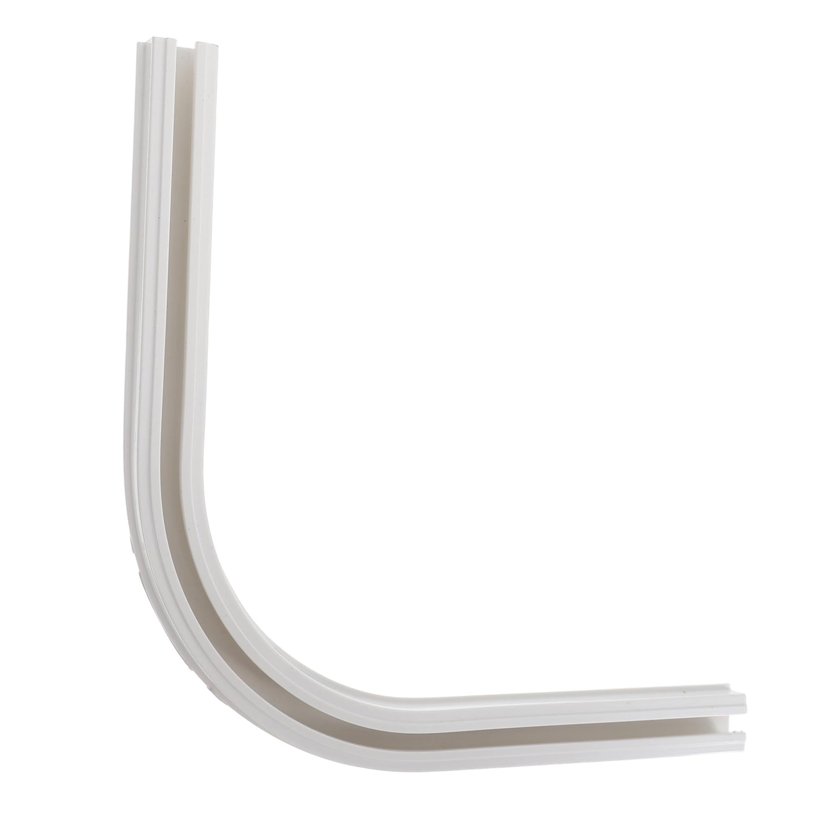 EXAOMBLE Riel de Cortina Adhesivo Flexible para Techo y Pared Sistema de Carril Silencioso con Poleas para Esquinas Instalación Fácil sin Taladro Compatible con Baño Salón y Dormitorio