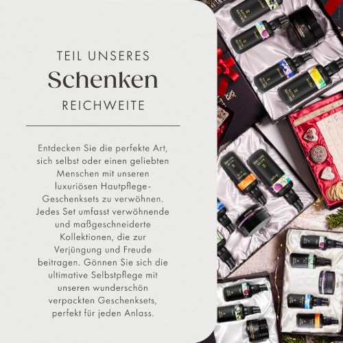 Satin Naturel 4 Luxuriöse BIO Set Badebomben Vegan – Wellness Geschenke für Frauen – Premium Badekugeln – Geburtstagsgeschenk für sie – Luxus-Geschenkbox Naturkosmetik