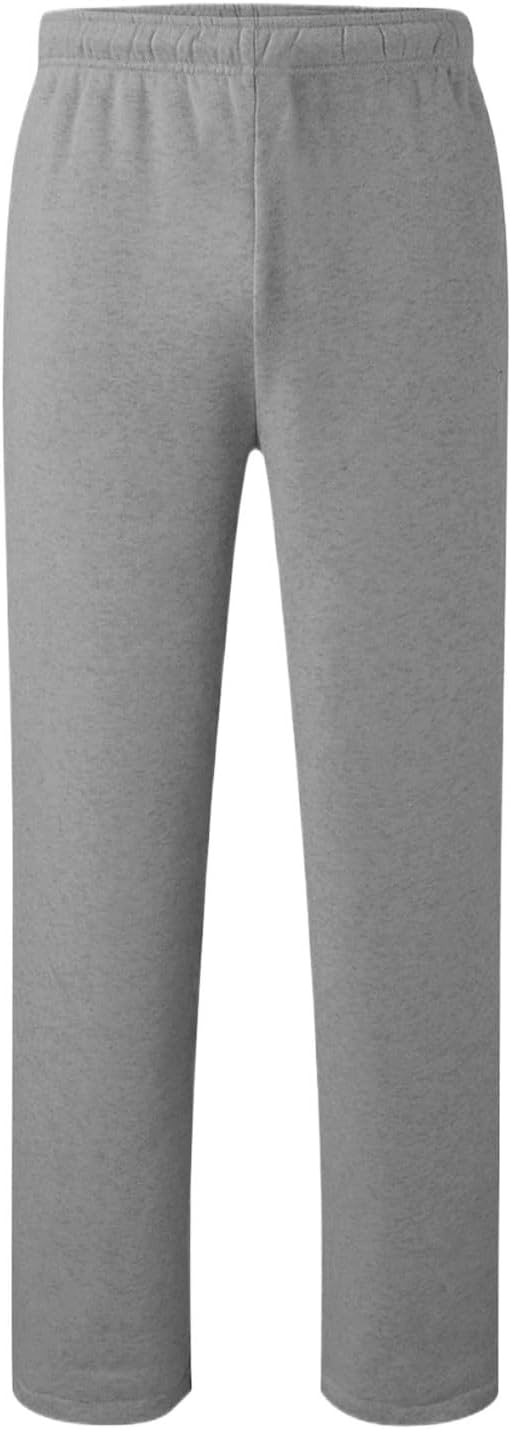 Men Sweatpants Casual Solid Basic Straight Leg Stretch Pants Elastic Waist Running Workout Trousers Classic Joggers
