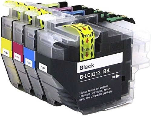 SET of 4 Printer Ink Cartridges compatible with MFC-J890DW, MFC-J895DW, DCP-J772DW, DCP-J774DW | LC-3213 LC3213BK LC3213C LC3213M LC3213Y