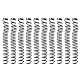Spiralbindungsspule 31 mm | 10 Stück Kunststoff-Binderücken mit großem Fassungsvermögen | 30 Löcher für Bürodokumente/Schulprojekte/Fotoalben | Robustes Buchbindeset (Black)