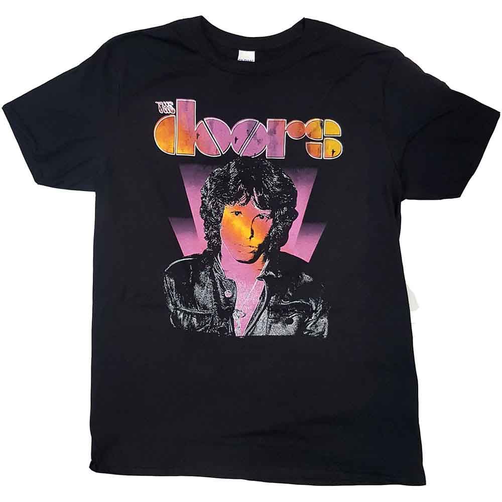 Rock Off Officially Licensed Products Men's Black The Doors T Shirt Jim Morrison Beam Band Logo Official Xxl