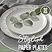 Trendables Heavy Duty Paper Plates Set For 32 Guests - 32 Each Of 8-inch And 10-inch Disposable Plates For Party - Fancy 64 Piece Dinnerware Set For All Occasions | Floral Design, Charm