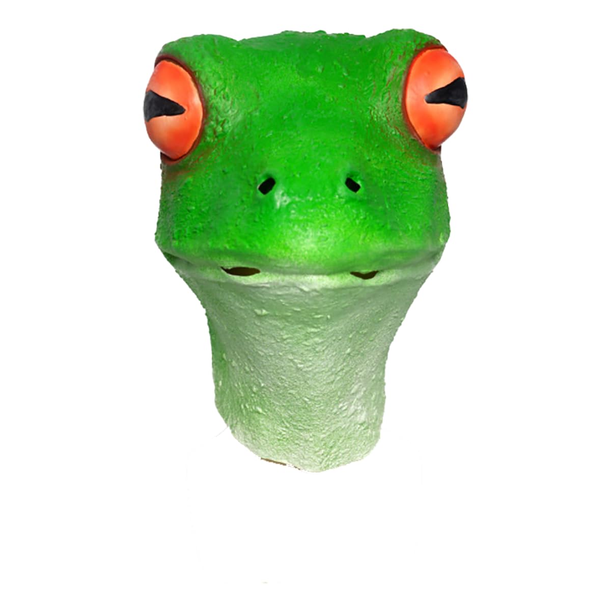 Mr.Fashion Creative parody of God beast latex mask - sand sculpture online celebrity live props - Halloween animal head cover (Frog mask)
