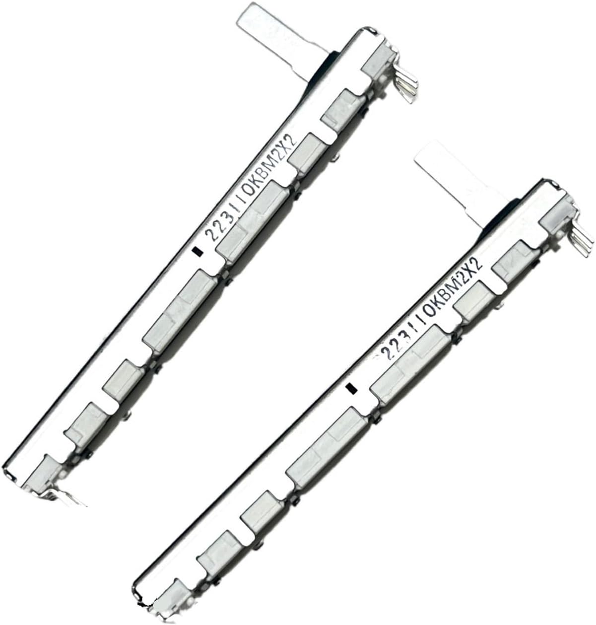 1 PCS 75mm Direct Sliding Potentiometer 10KBM2X2 with a Shaft Length of 15mm and 8 pins