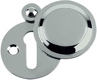 Stormguard Keyhole Cover Escutcheon Covered Plate Draught Excluder Lock Cover Victorian (1, SILVER)