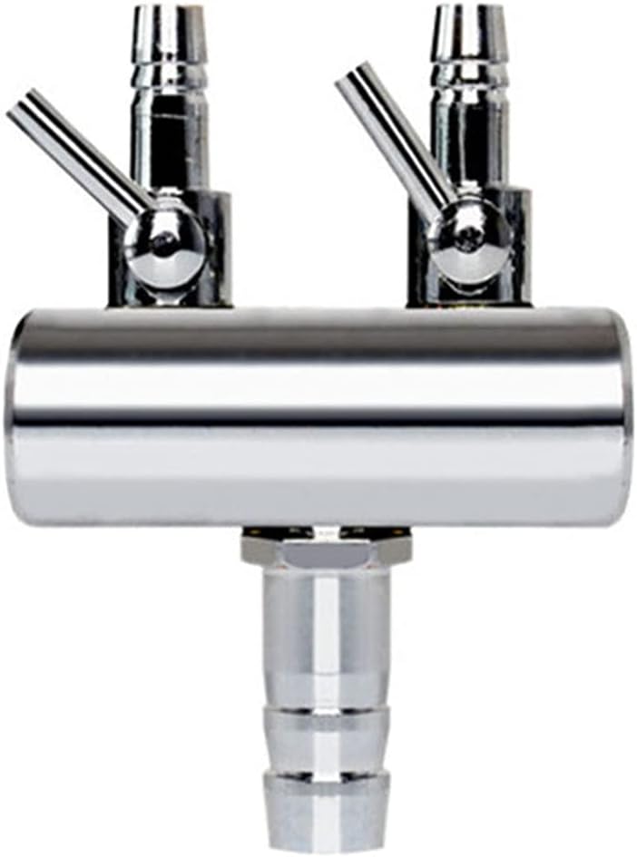 Aquarium Air Valve 2 Way Inline Manifold Air Flow Pump Tubing Splitter Lever Control Valve